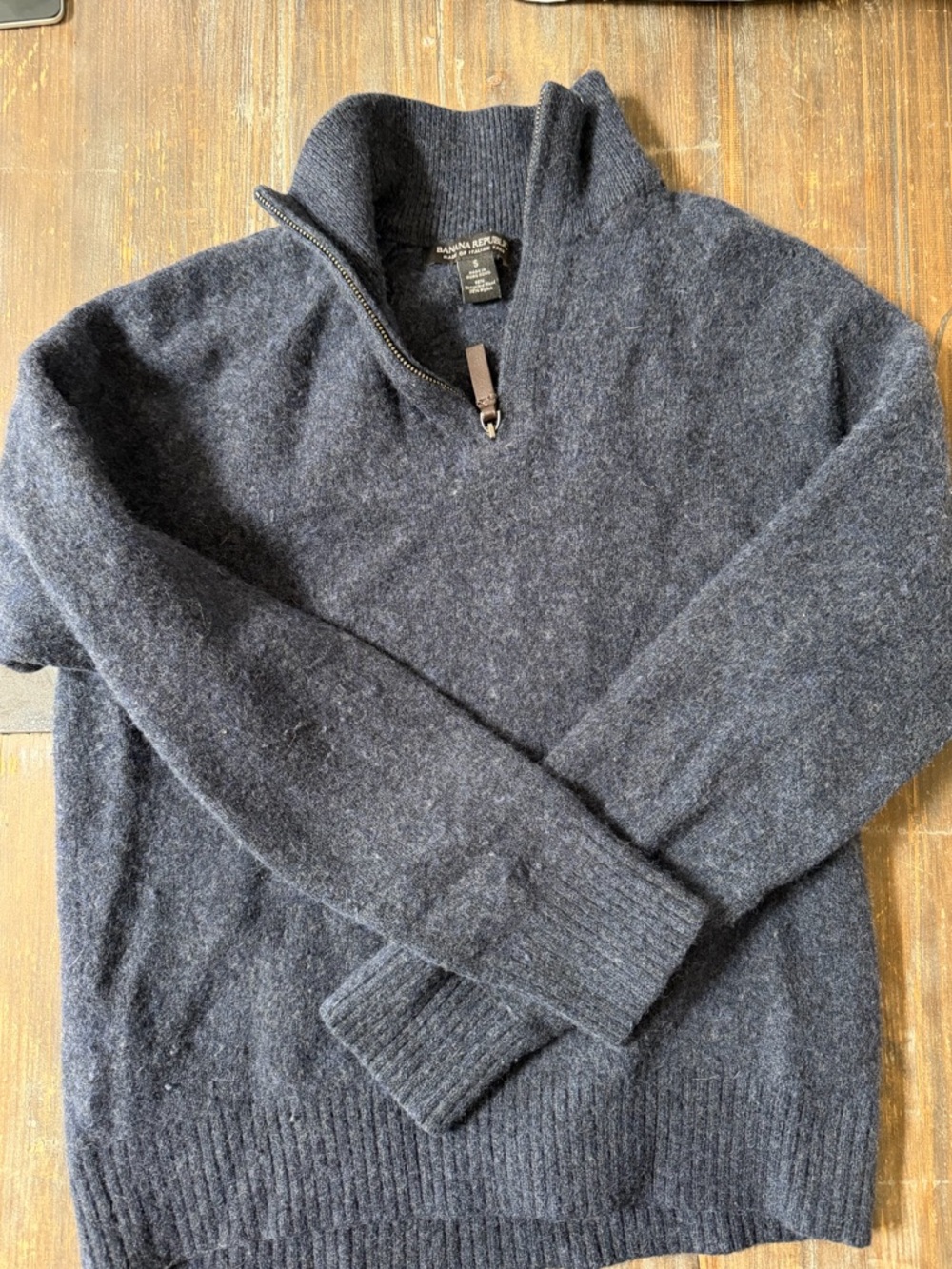 Banana Republic Men's Zip-Neck Sweater